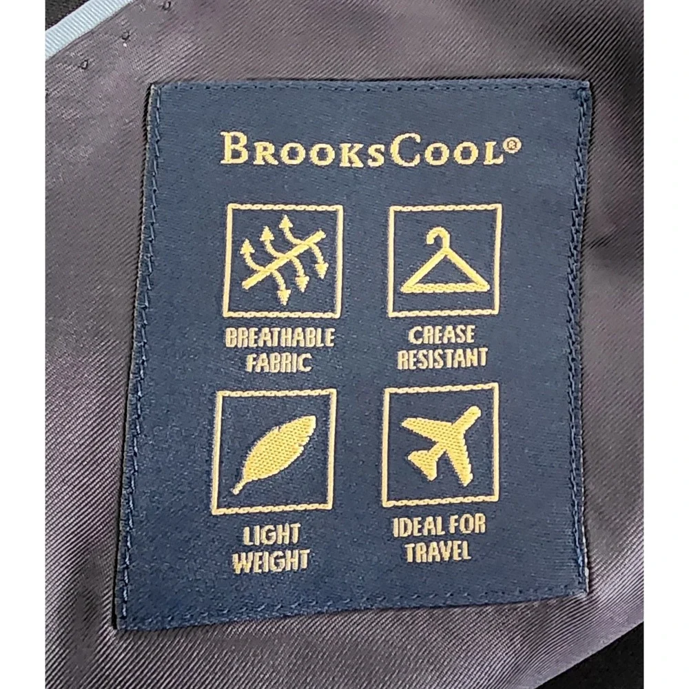 Brooks Brothers Men's Brookscool 2 Button Navy Blue Sports Coat Size 44 L